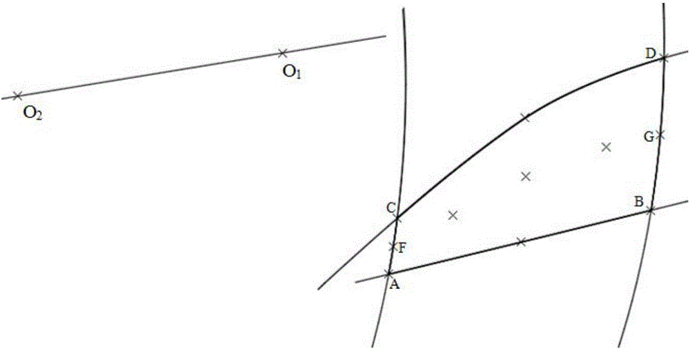 Method for designing double-curvature automobile door glass on basis of drum-shaped line theories