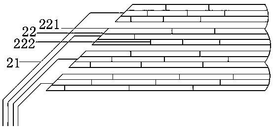 Capacitive touch electrode structure