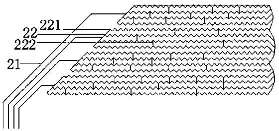 Capacitive touch electrode structure