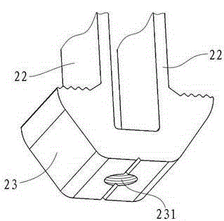 A solar panel fastening device