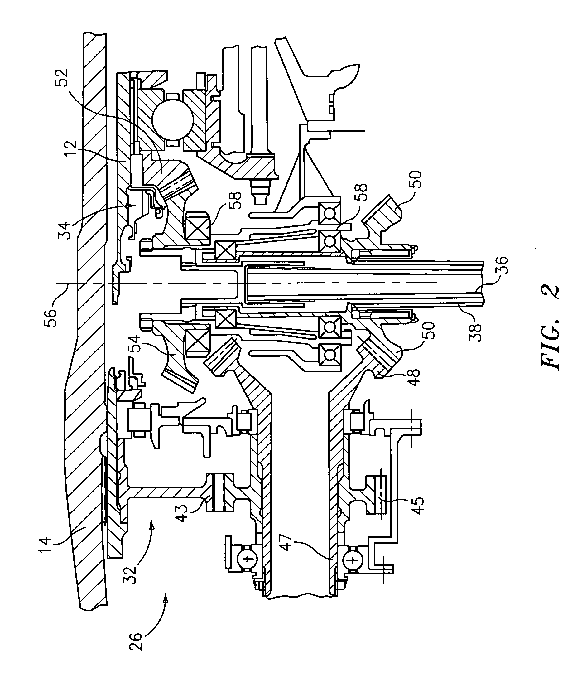 Apparatus for driving an accessory gearbox in a gas turbine engine