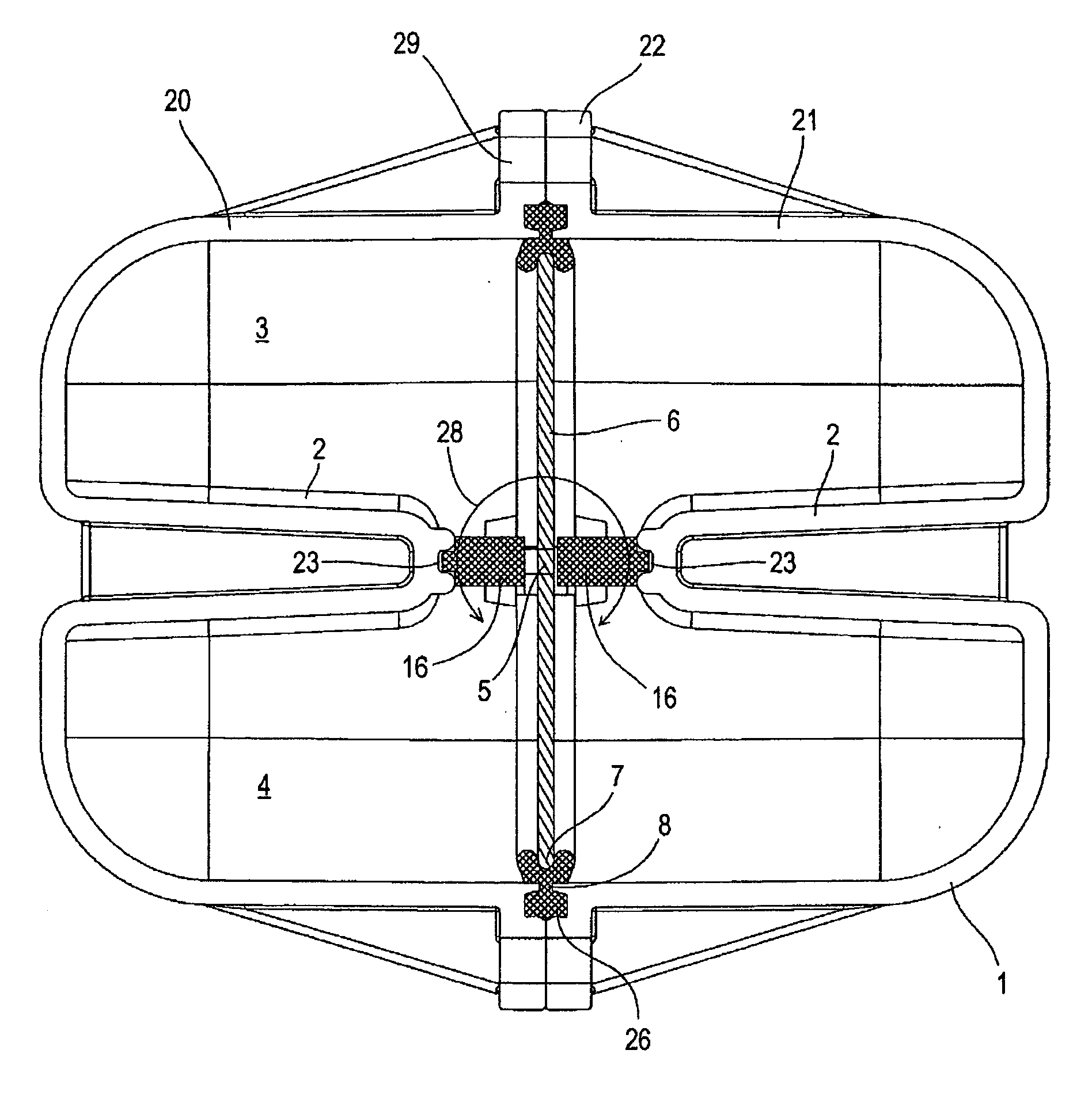 Apparatus for transmitting sound in a motor vehicle