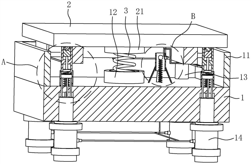 Steel structure building with shock absorption and seismic resistance functions