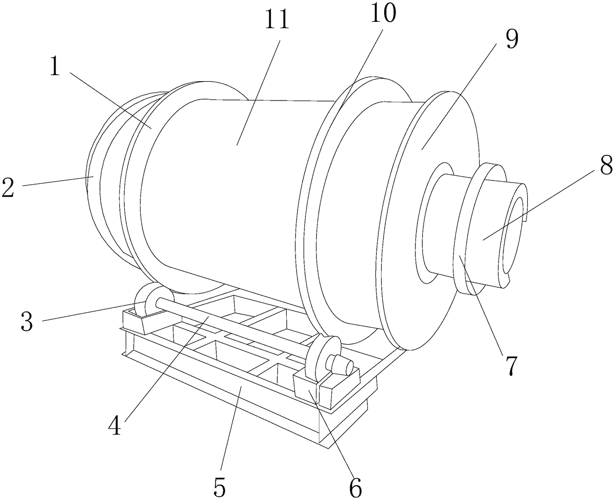 Rare earth efficient drying device for rare earth waste recovery