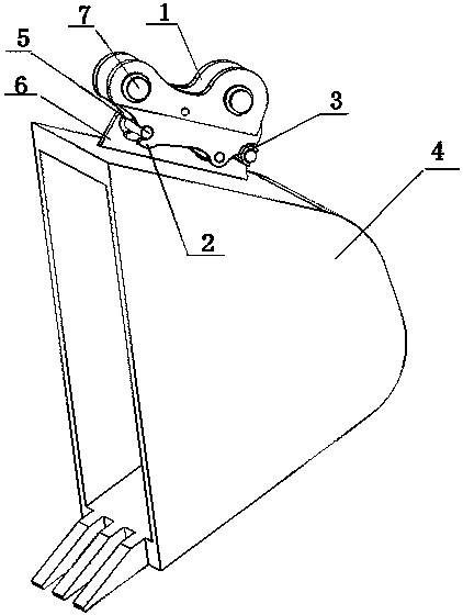 Excavator quick replacement connector