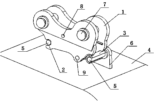 Excavator quick replacement connector