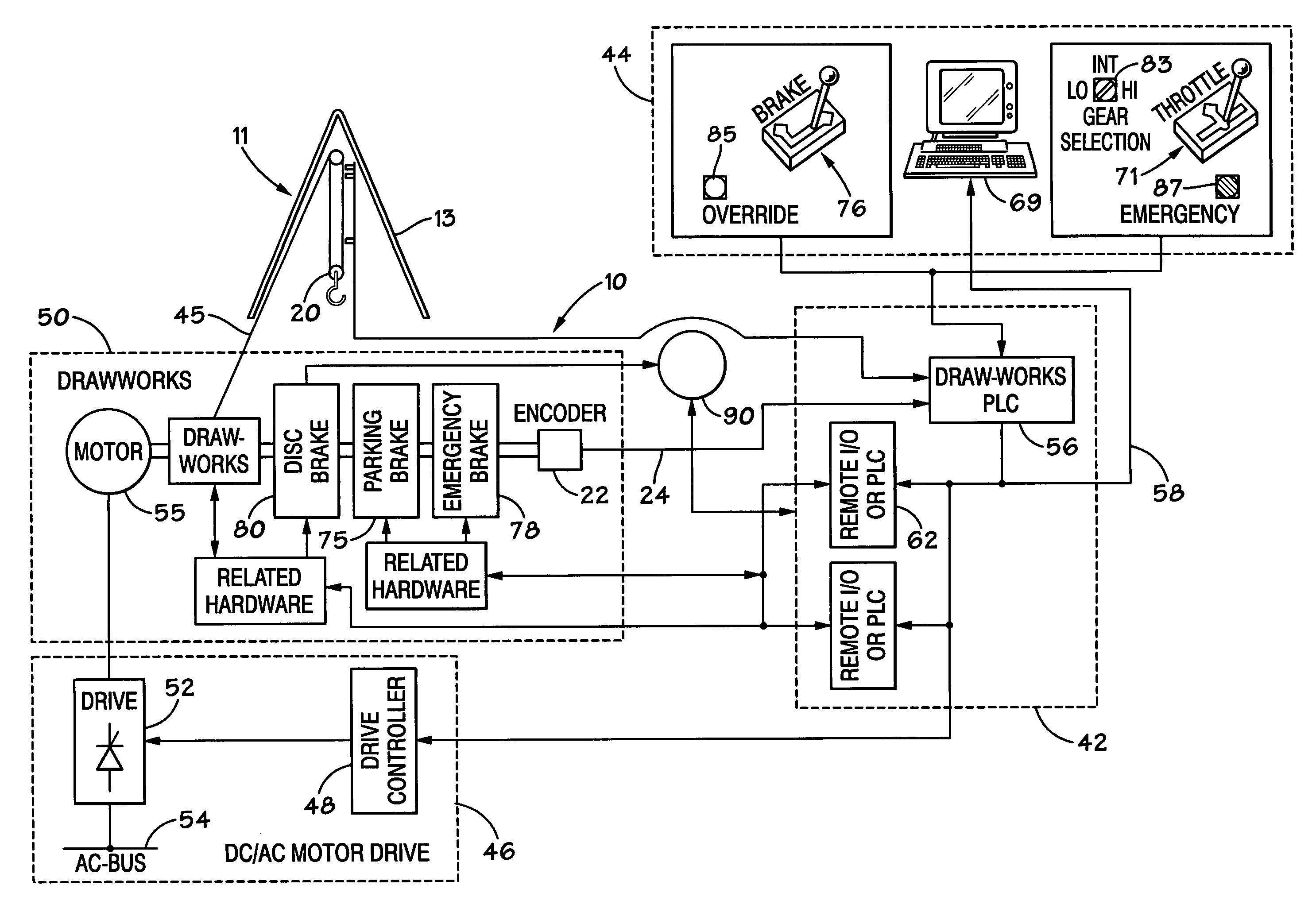 Wellbore rig generator engine power control