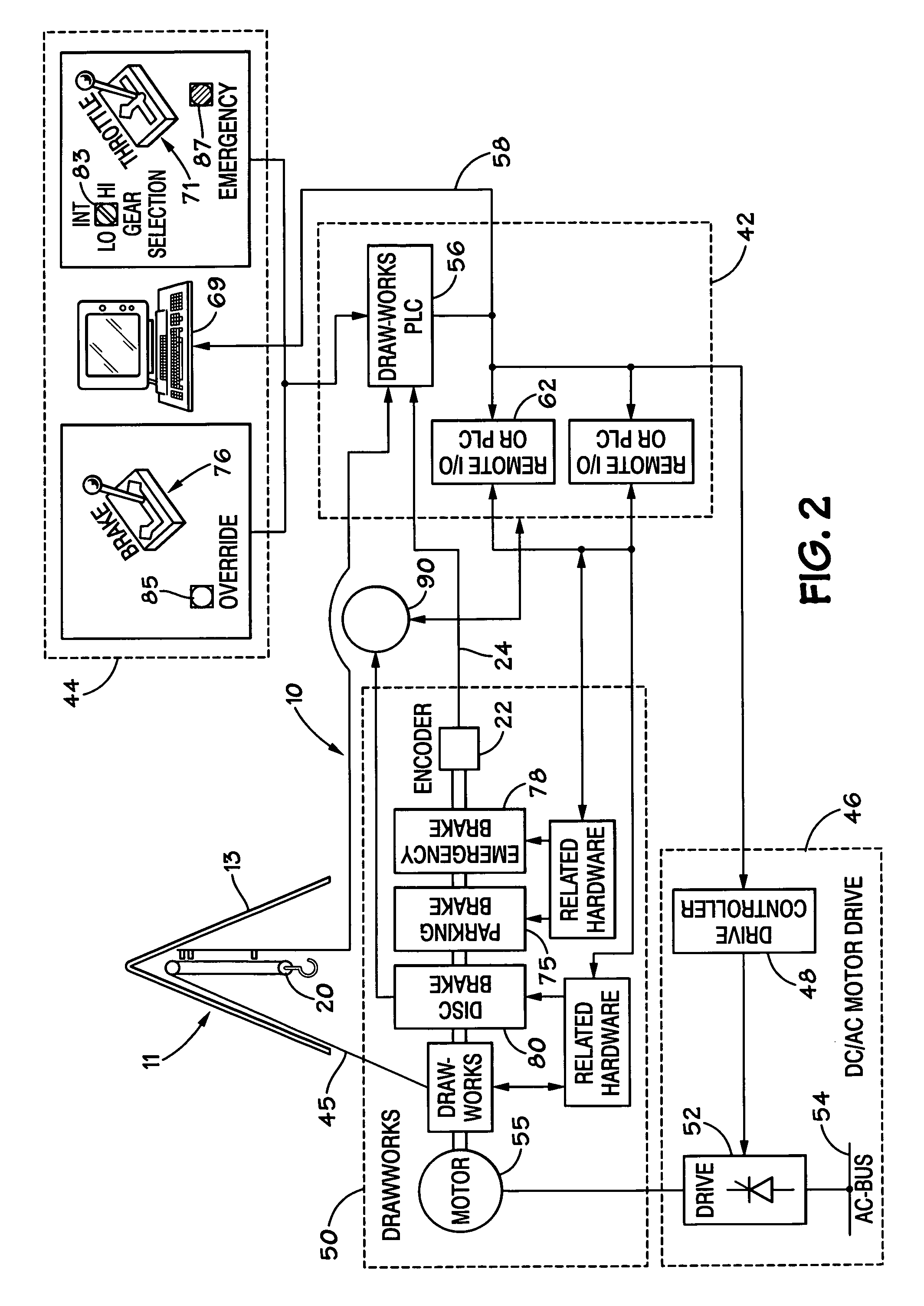 Wellbore rig generator engine power control