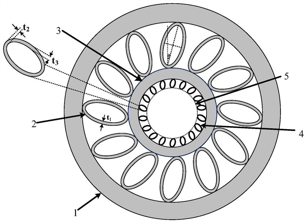 Negative curvature terahertz fiber supporting 52 orbital angular momentum modes