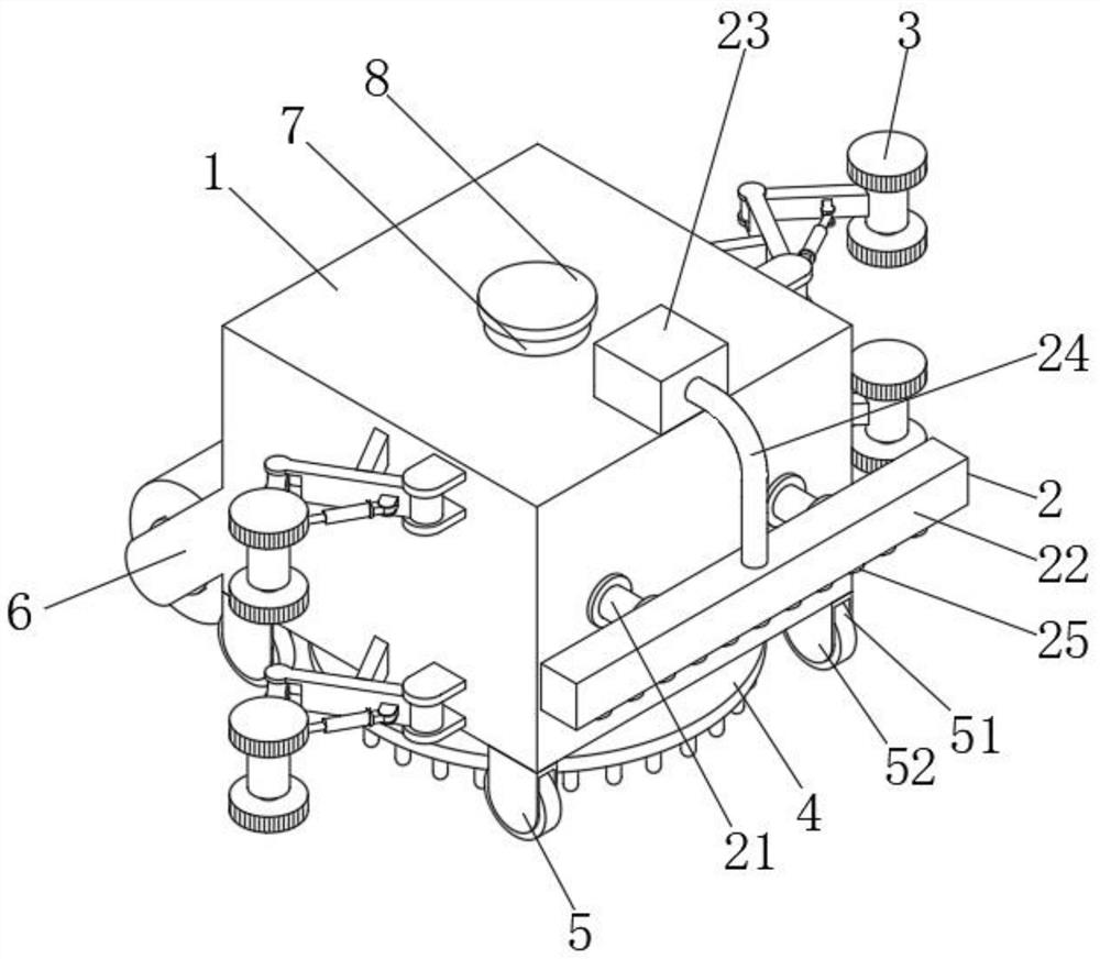 Automatic lampblack pipeline cleaning robot