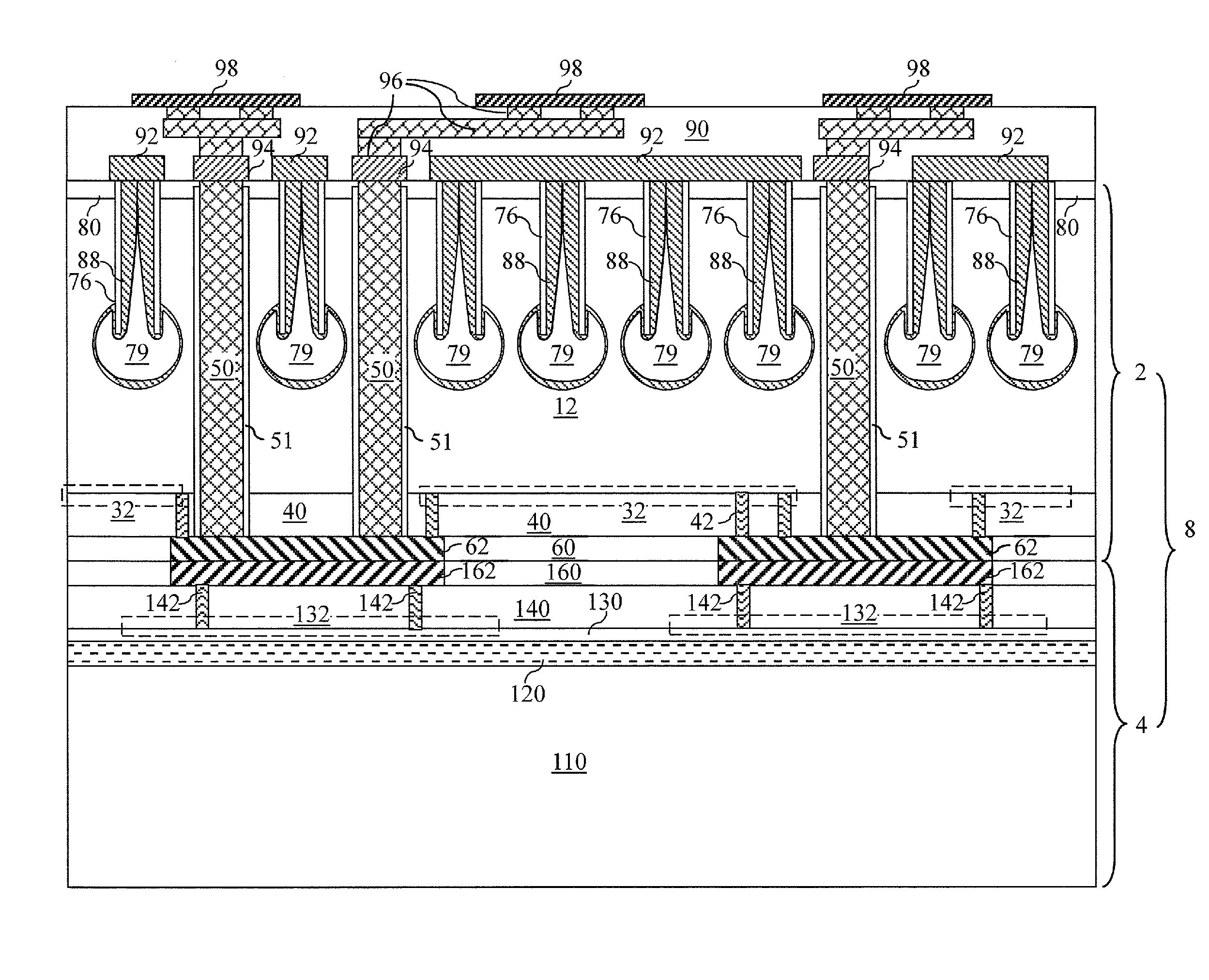 Backside dummy plugs for 3D integration