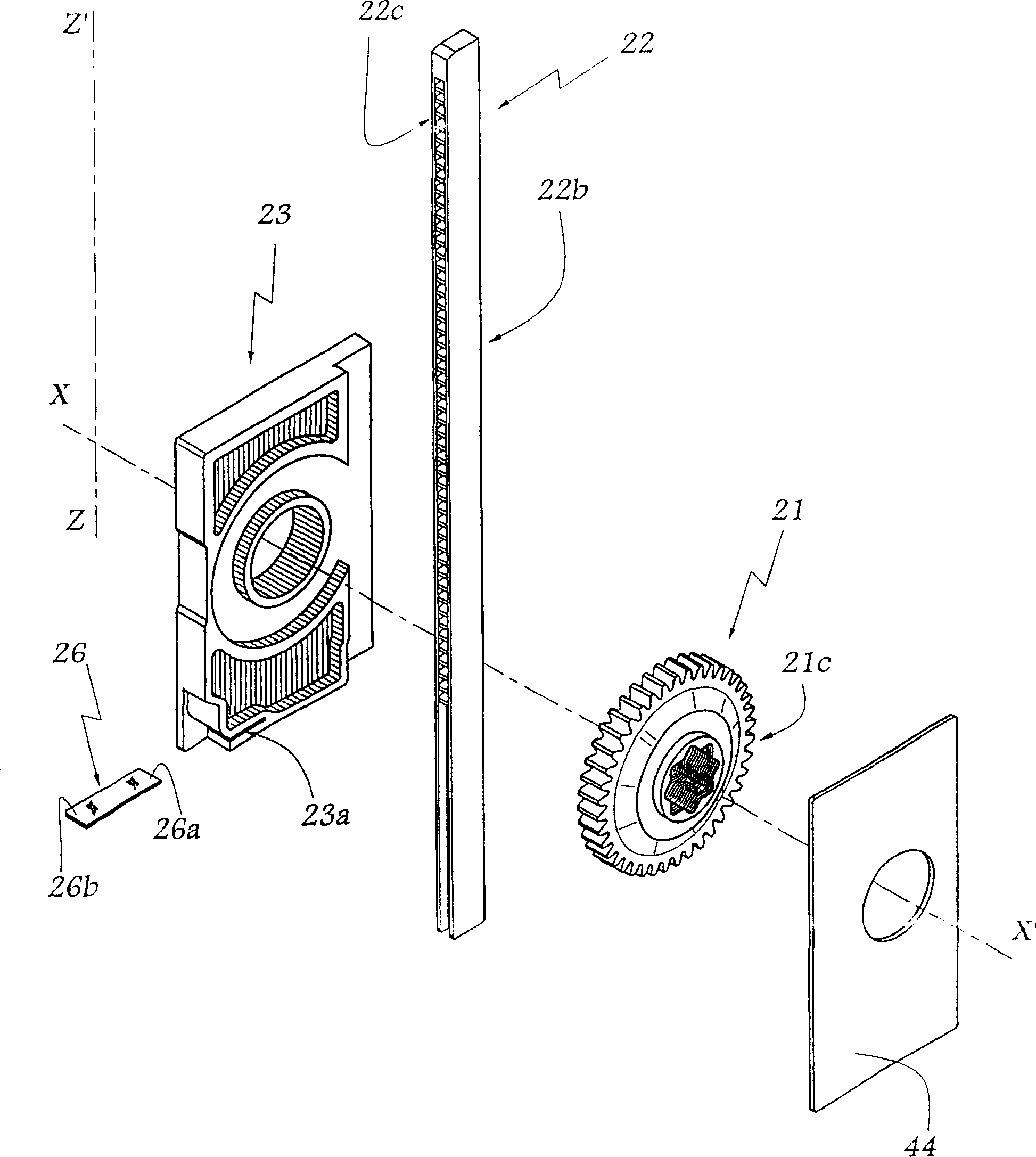 Device for forming shed in weaving loom of jacquard type