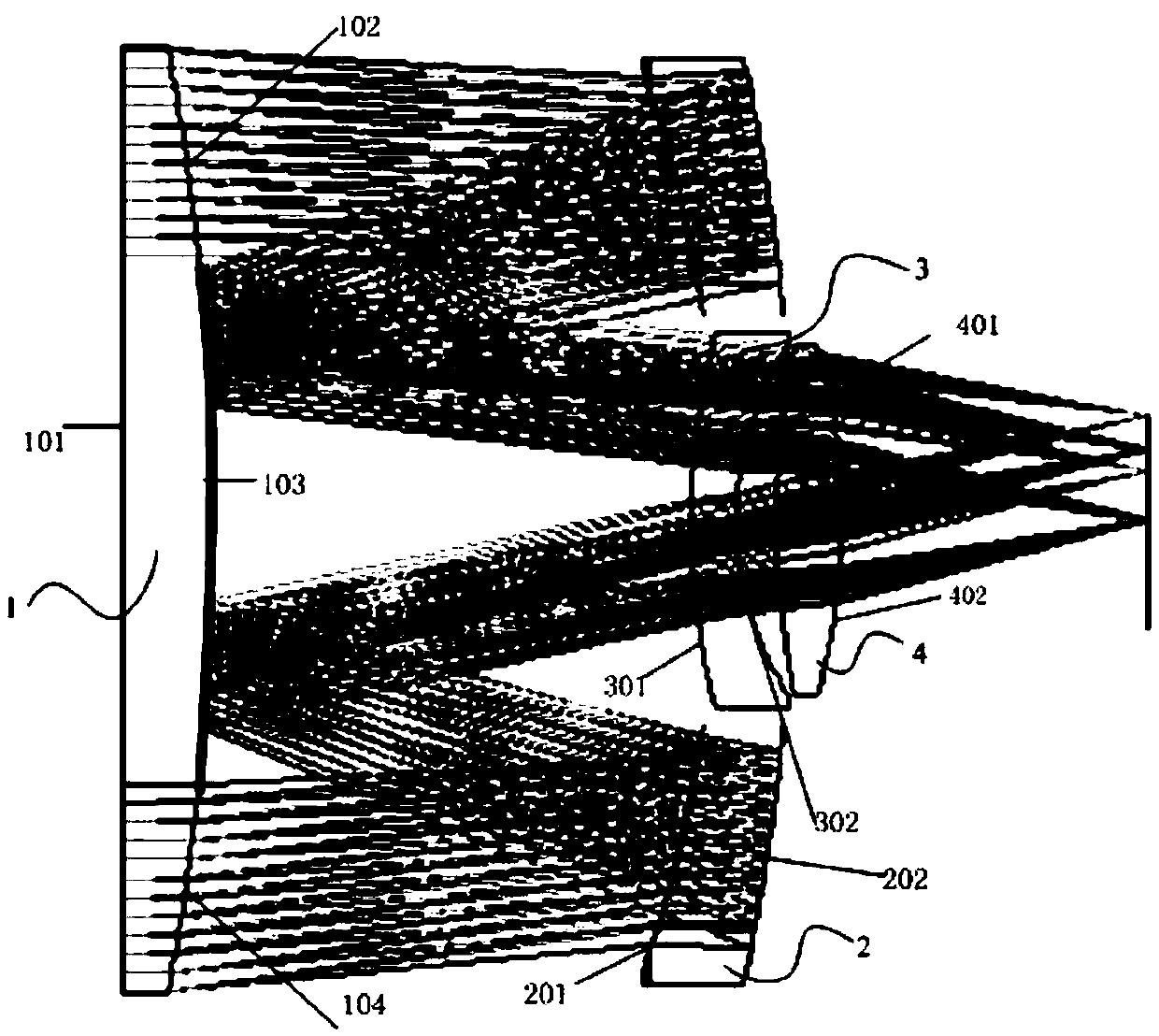 Solar blind ultraviolet optical lens and system