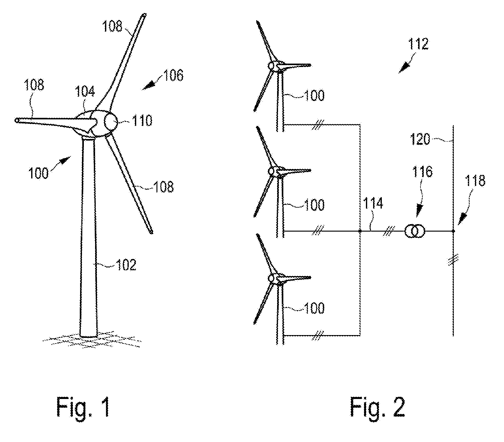 Method and regulation and/or control device for operating a wind turbine and/or a wind park, and wind turbine and wind park