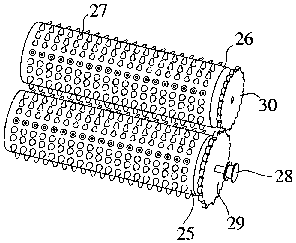 A kind of wheat germ processing roller grinder