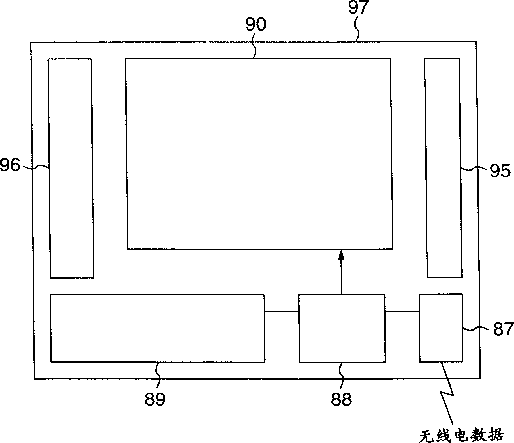 Imaging display panel and imaging observation device therewith