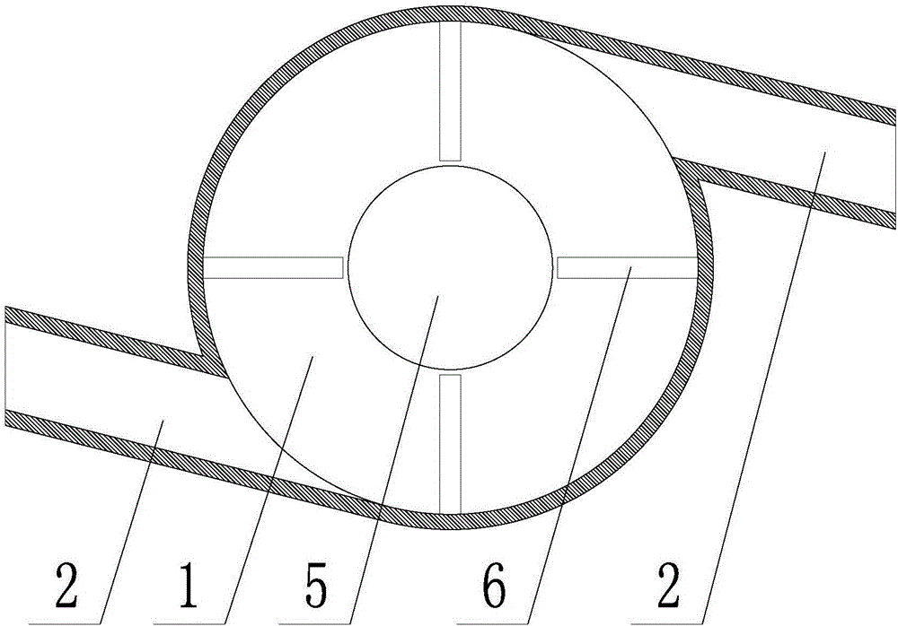 Nozzle flow rotating generation device and nozzle flow rotating continuous casting method