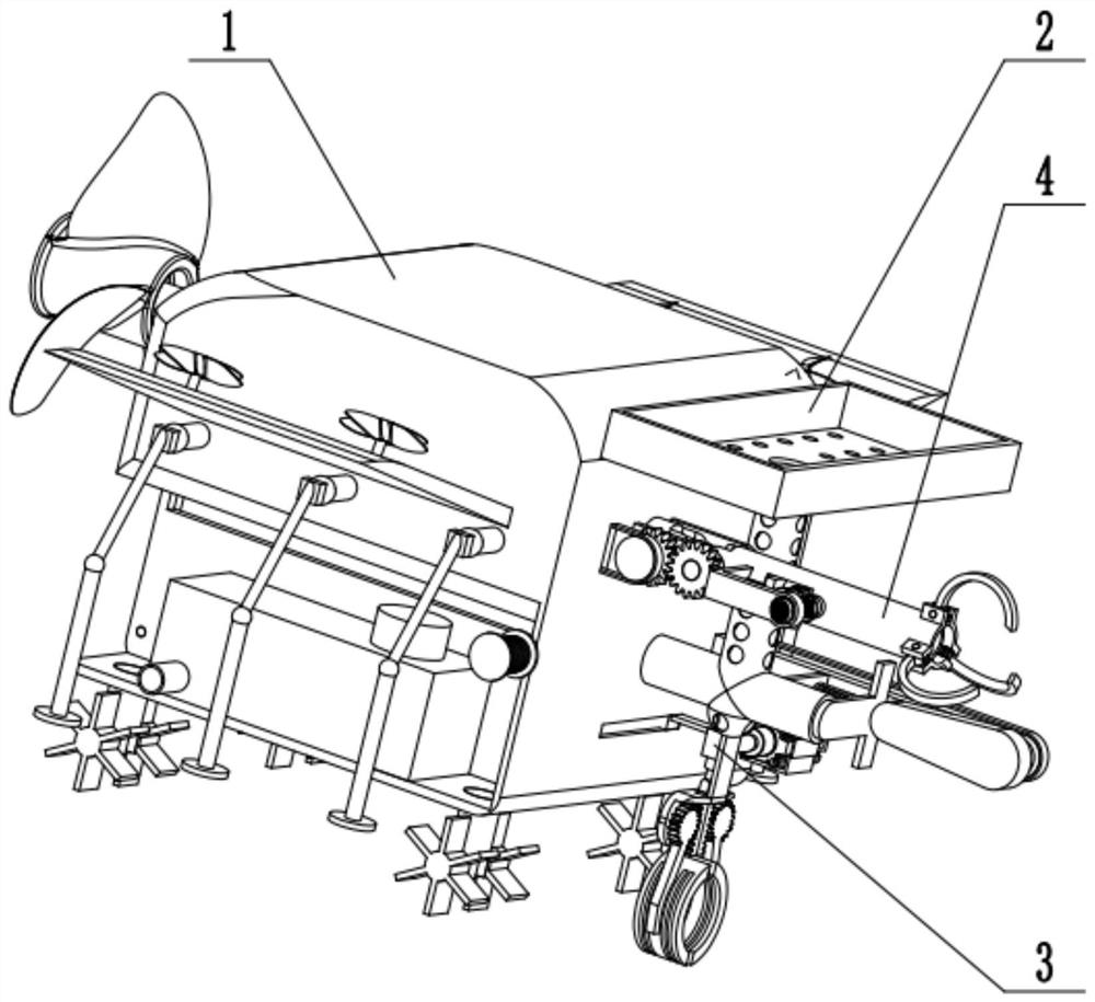 Full-automatic overwater golf ball picking device