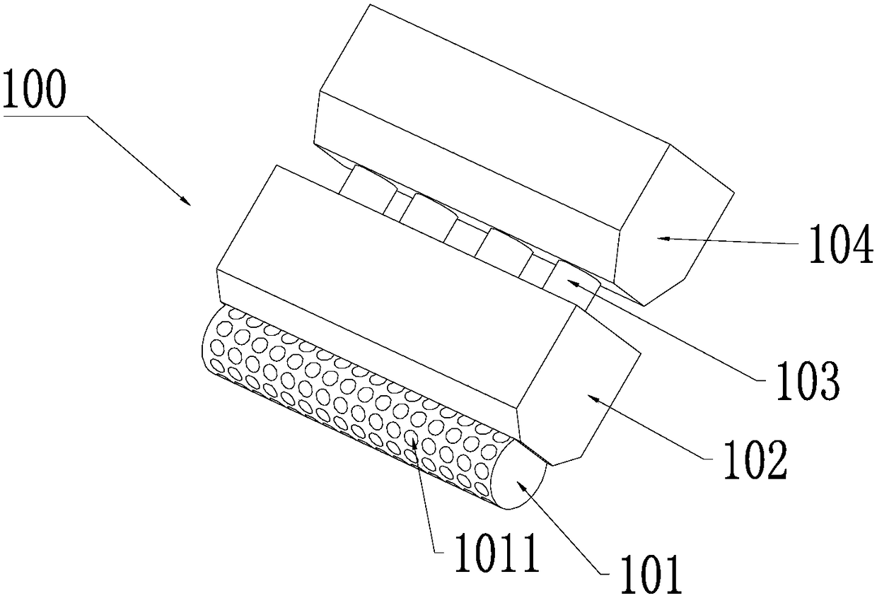 Glass fiber felt rapid continuous production system