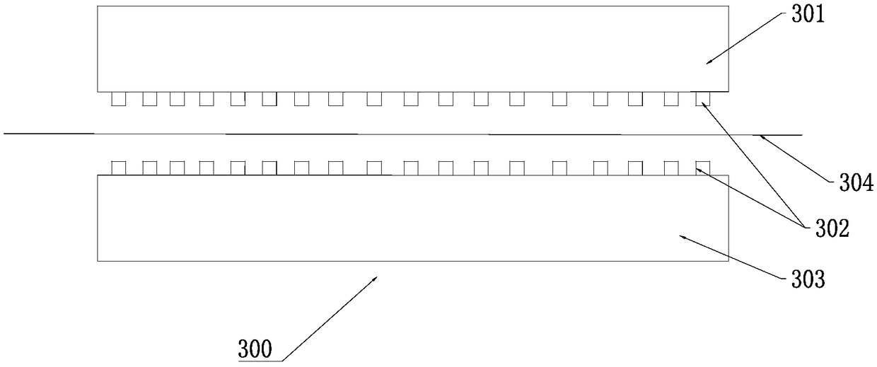 Glass fiber felt rapid continuous production system