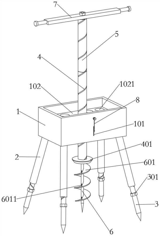 Sampling device based on water conservancy project investigation