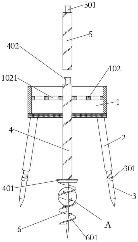 Sampling device based on water conservancy project investigation