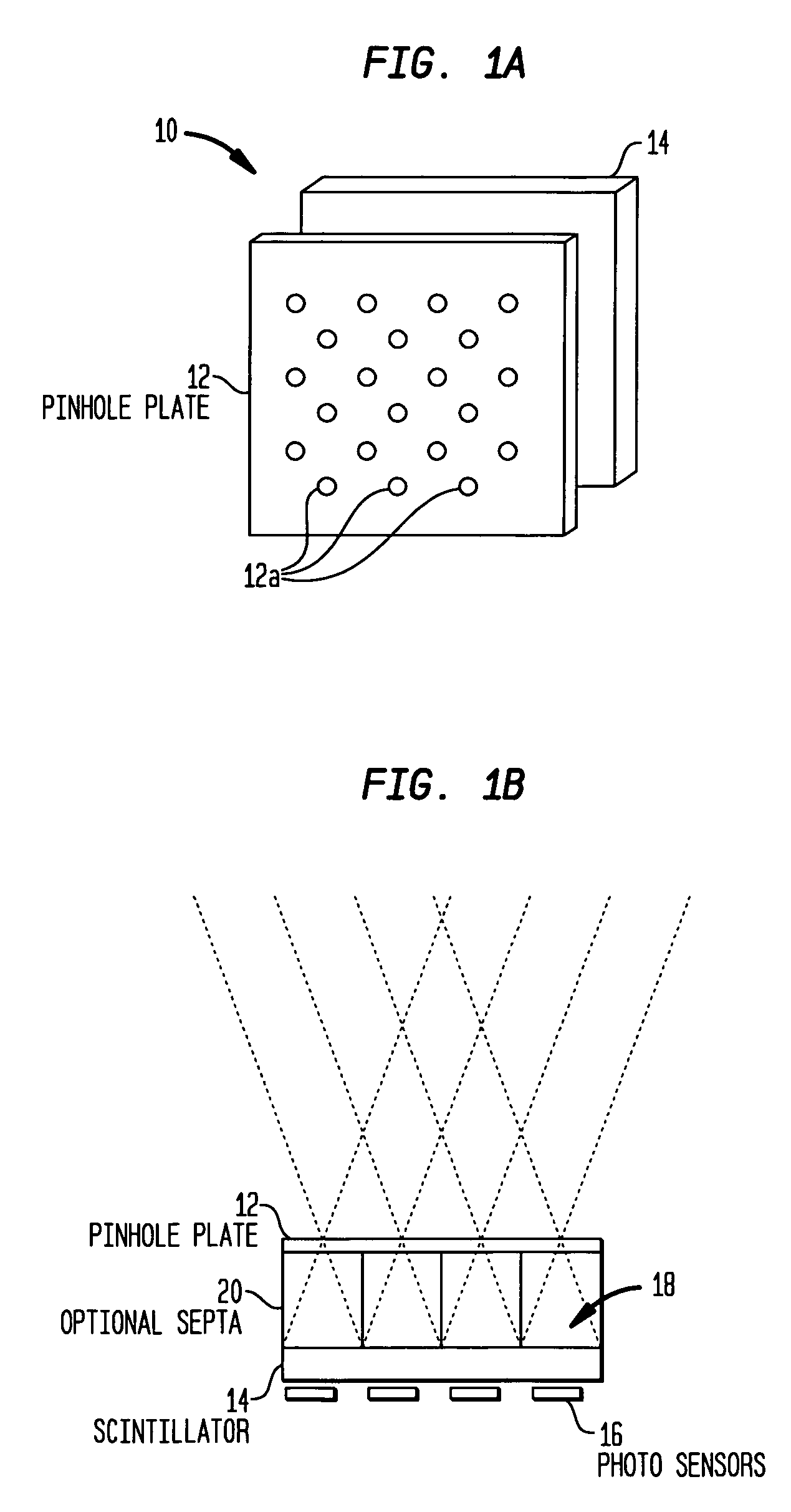 Multi-pinhole collimation for nuclear medical imaging