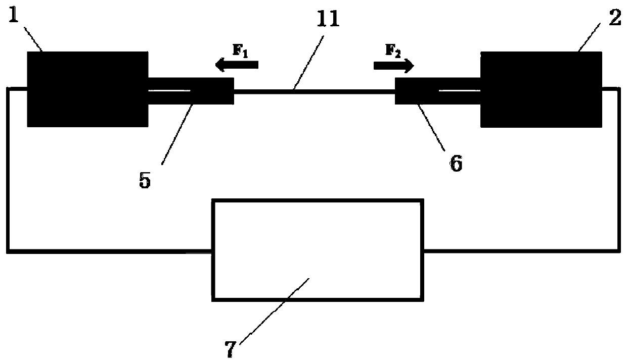 Device and method for detecting biomechanical properties of aortic dissection lesion blood vessels