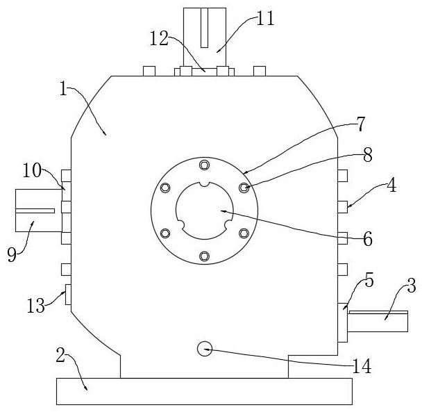 Speed reduction worm gear device for agricultural machine gear transmission