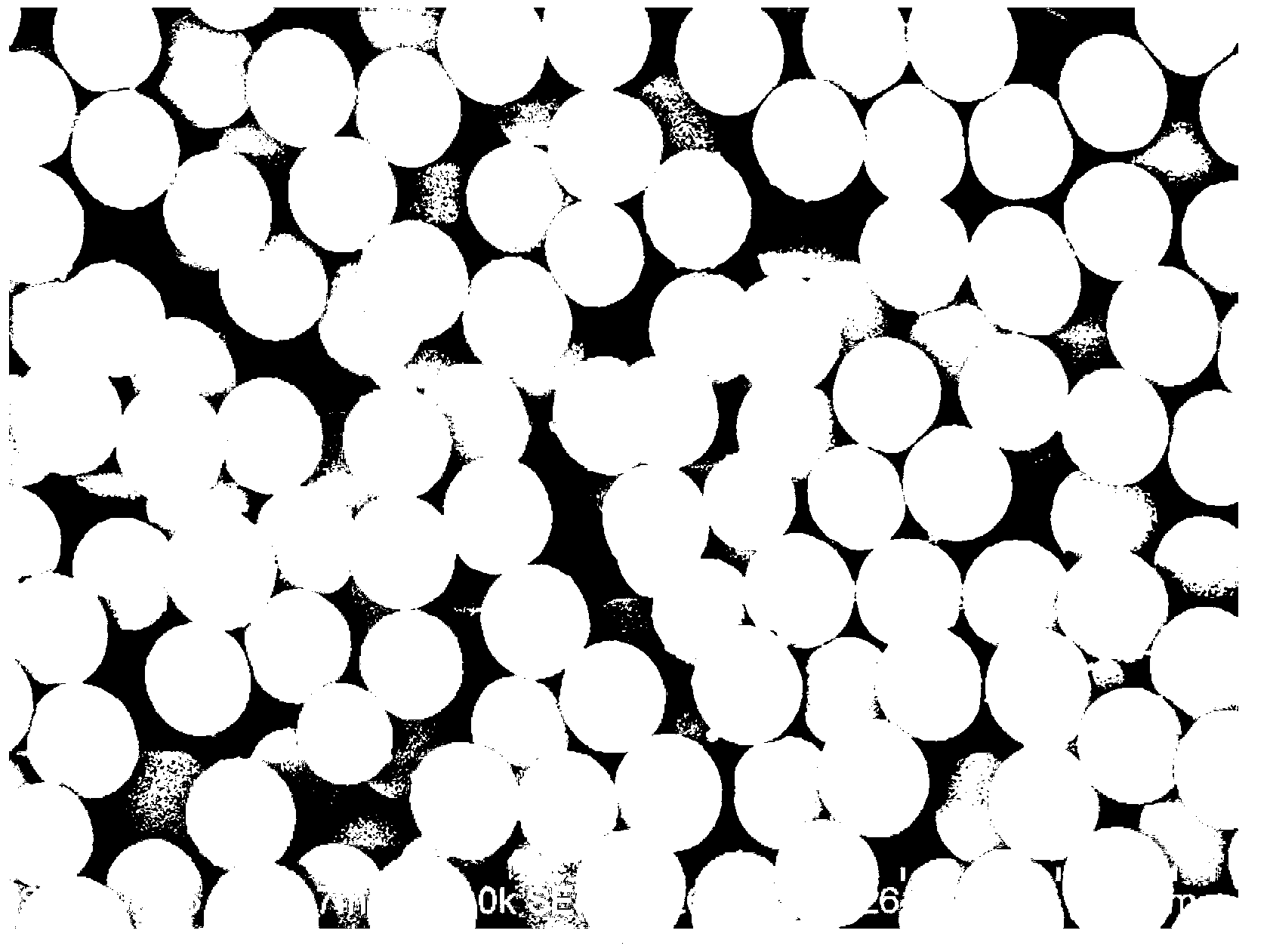 Control method of grain sizes of monodisperse silicon dioxide pellets