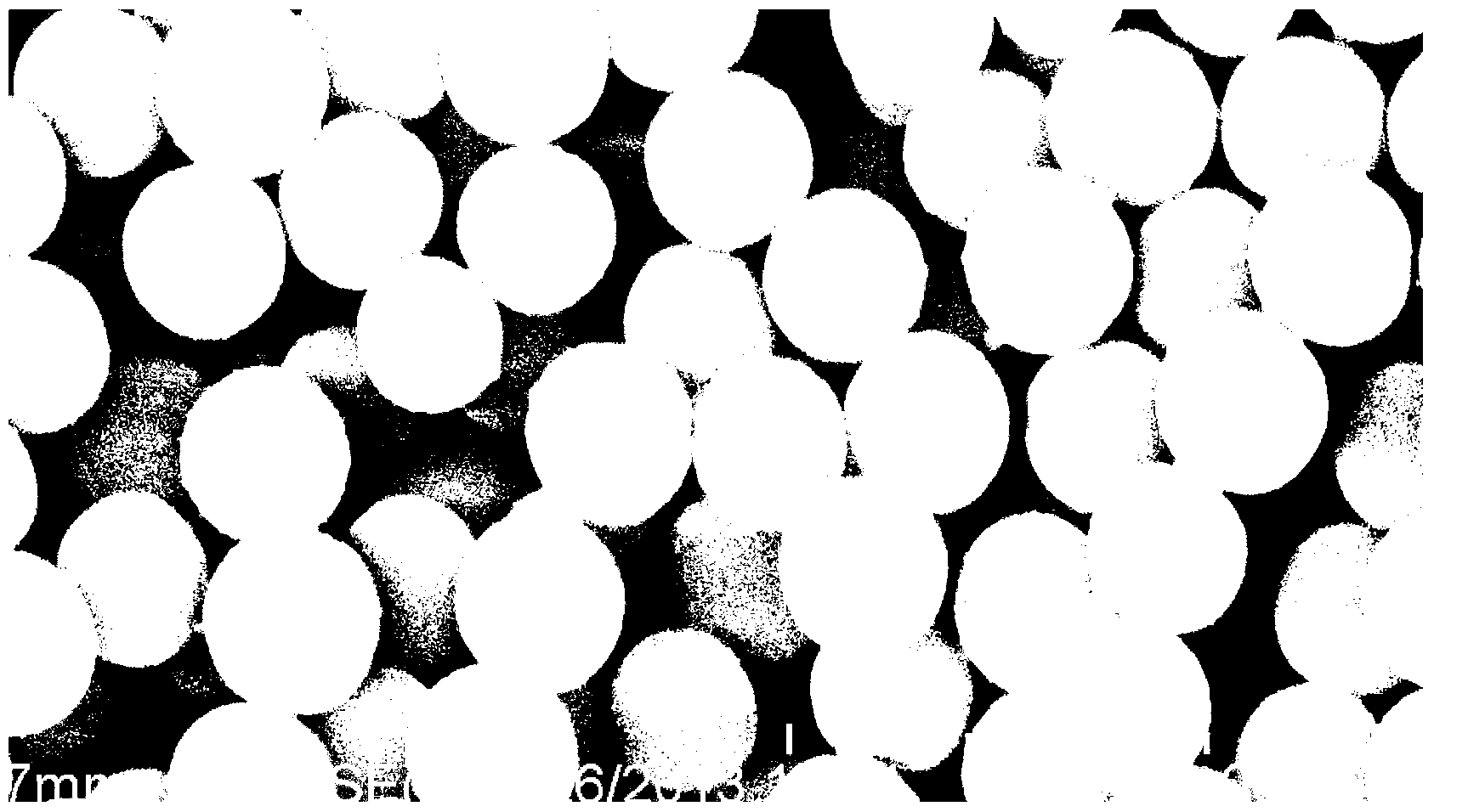 Control method of grain sizes of monodisperse silicon dioxide pellets