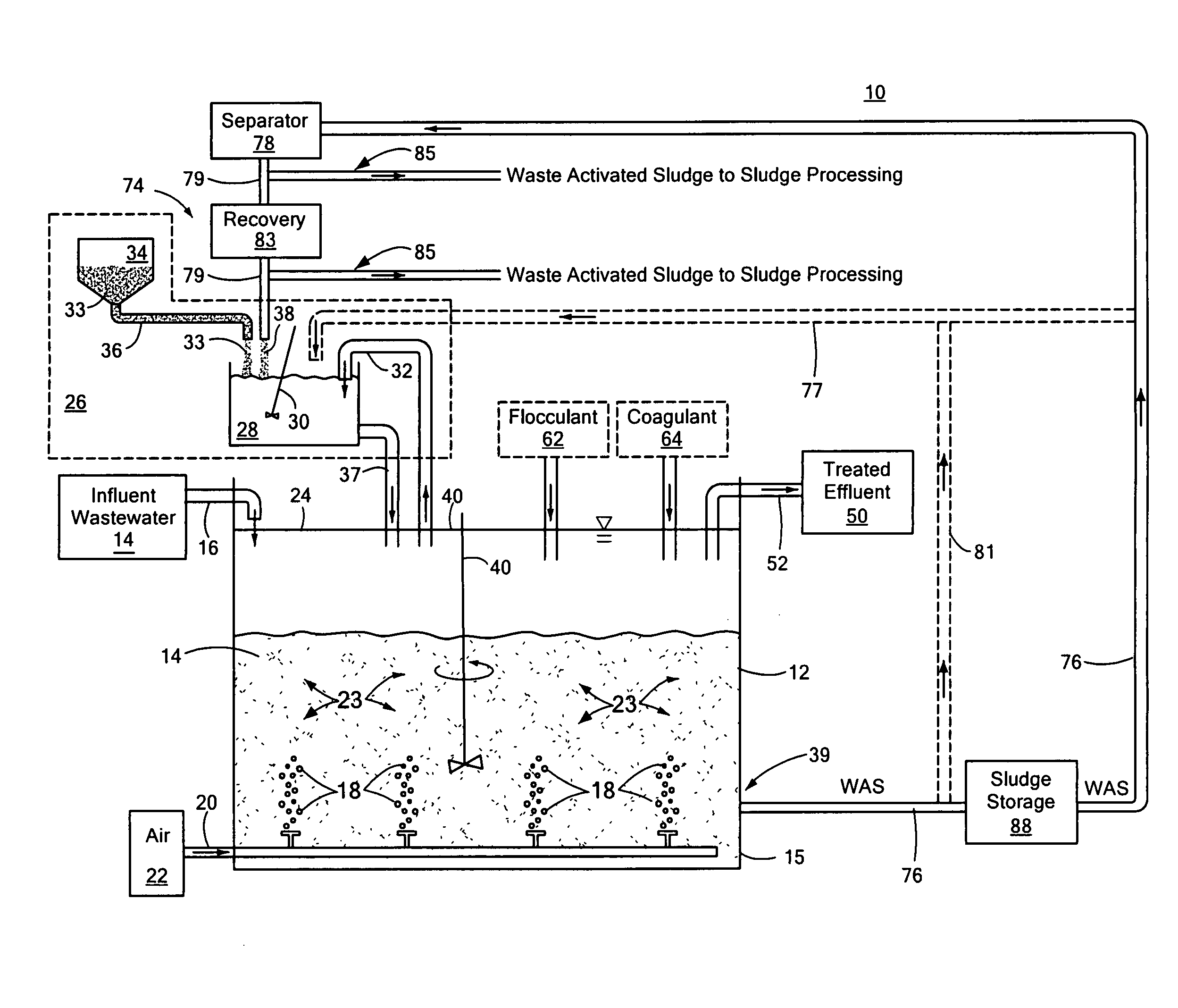 Ballasted sequencing batch reactor system and method for treating wastewater