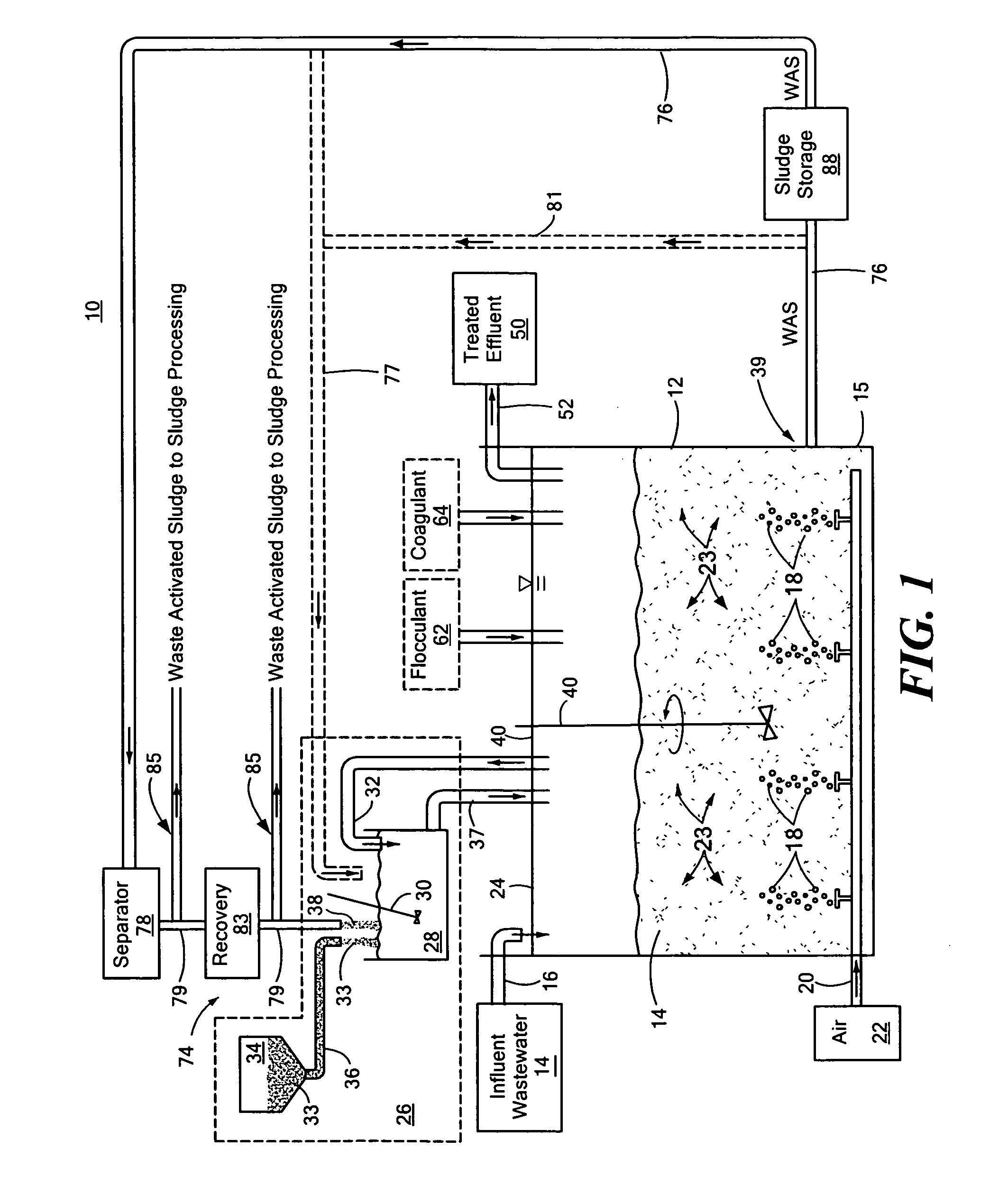 Ballasted sequencing batch reactor system and method for treating wastewater