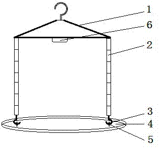 Anti-deformation telescopic folding hanger