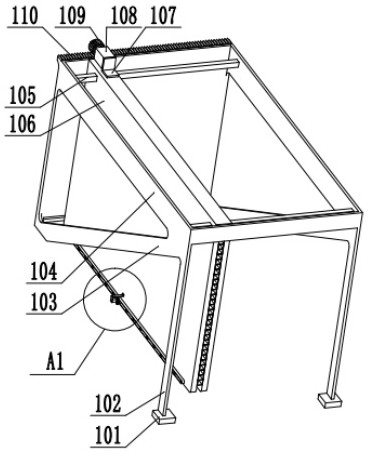 Guardrail climbing ladder generating device