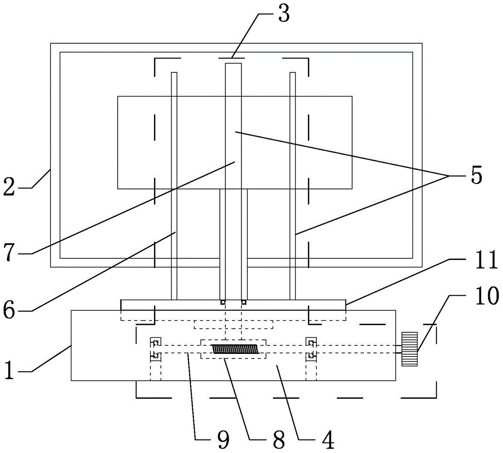 Lifting LED (Light Emitting Diode) display