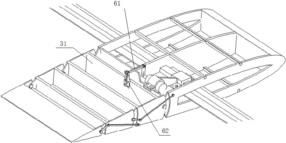 Flexible wing flutter model variable in trailing edge