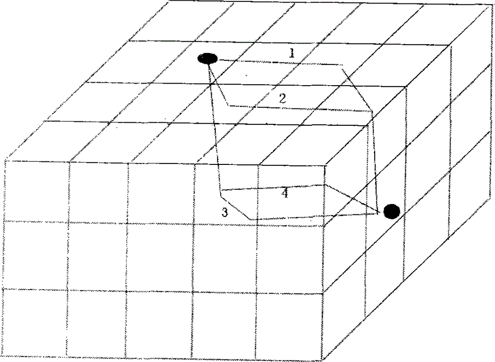 Determination method of QOS (quality of service) route longevity path of wireless sensor network in water environment