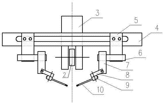 Automatic welding device for annular symmetrical fillet welds