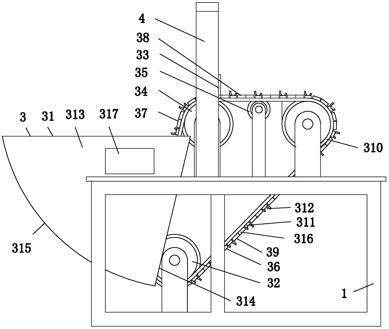 Conveyor Orientation Device and Conveyor Orientation Method for Conical Outer Tube Inserted with Yarn Tube