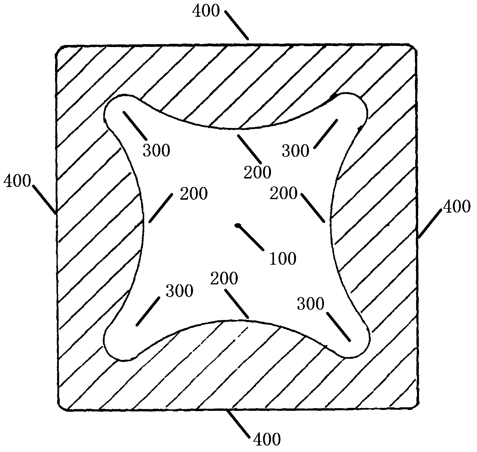 Sizing sleeve of vacuum sizing die applied to billet tube