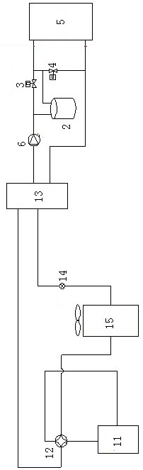 Improved air-cooled cold and hot water unit