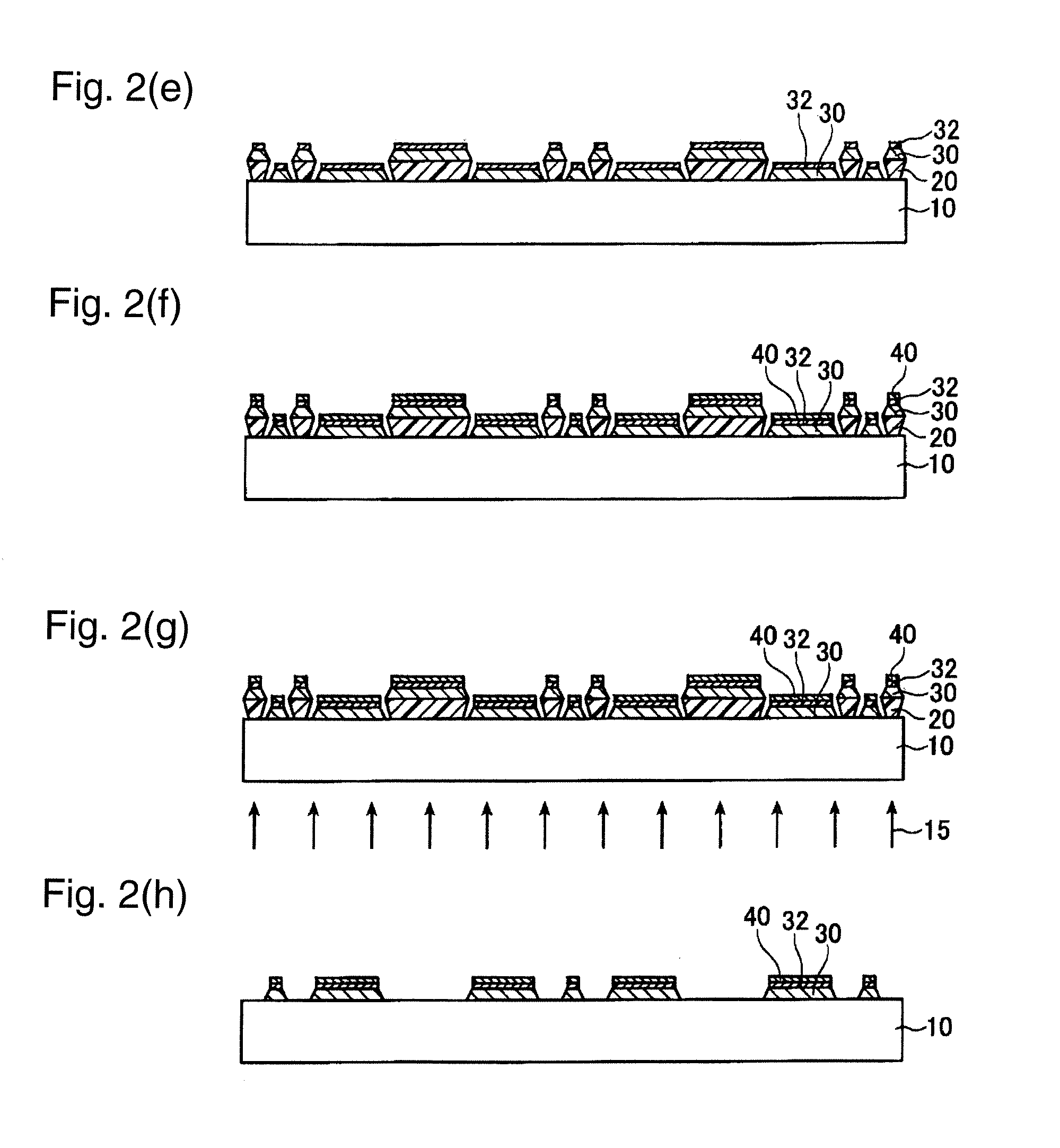 Method for forming electrodes and/or black stripes for plasma display substrate