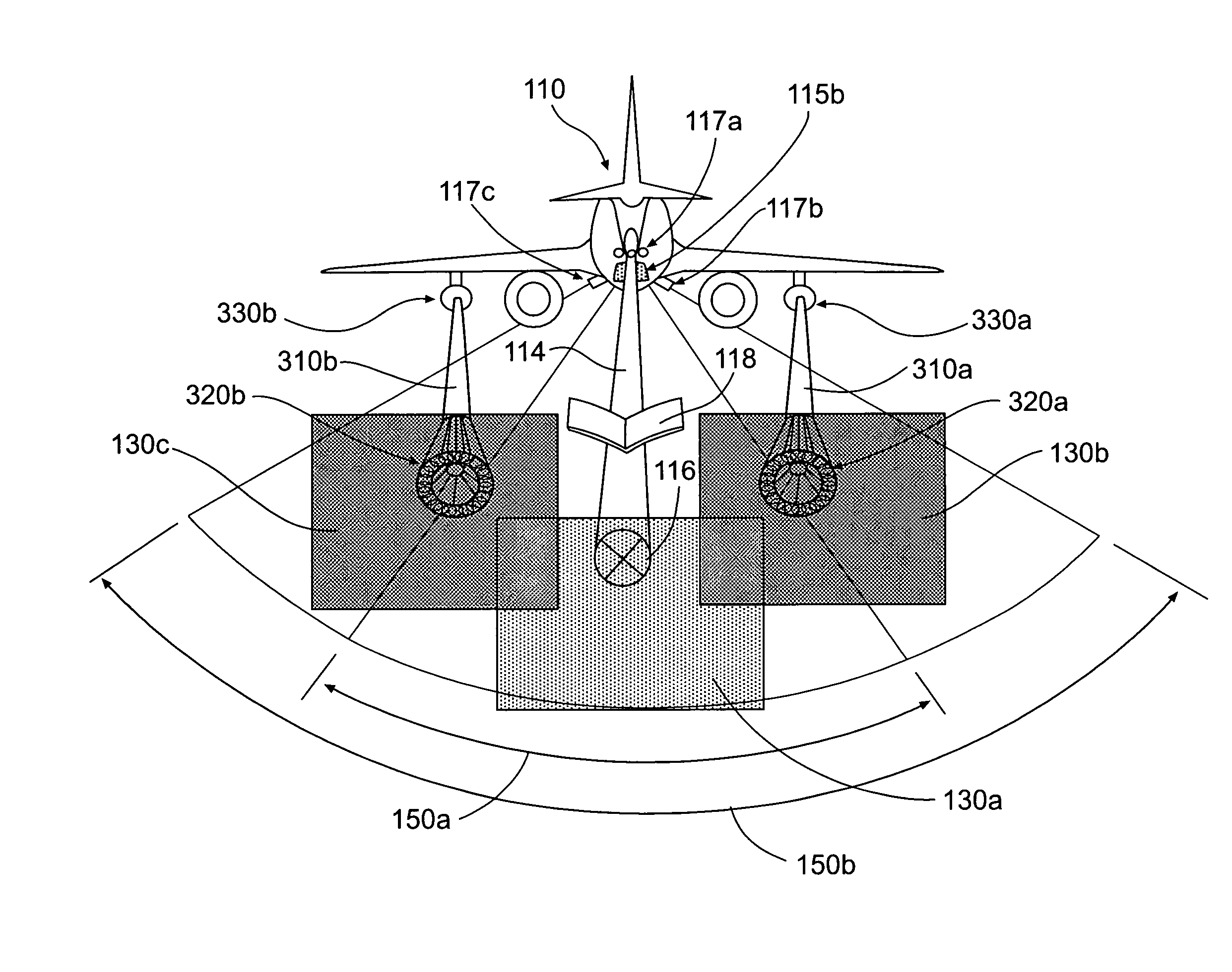 Illuminating system, device, and method for in-flight refueling