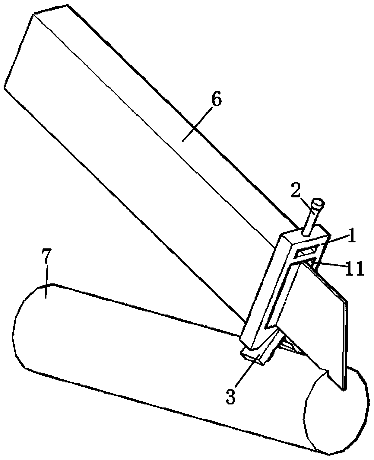 Anti-deviation device for cable cutting