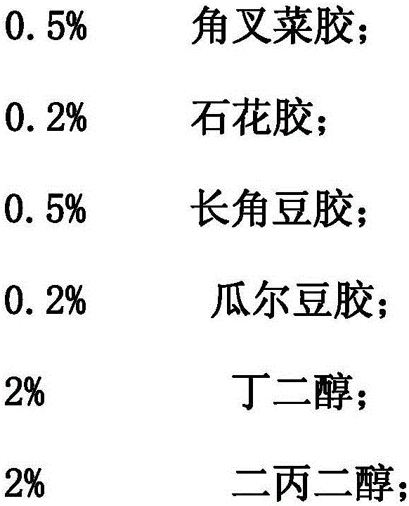 Mask cloth containing multiple kinds of natural hydrophilic gel