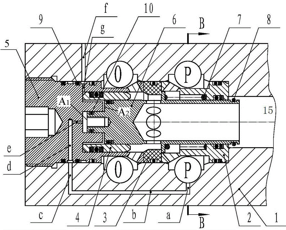 Two-channel kiloliter-level large-flow reversing valve