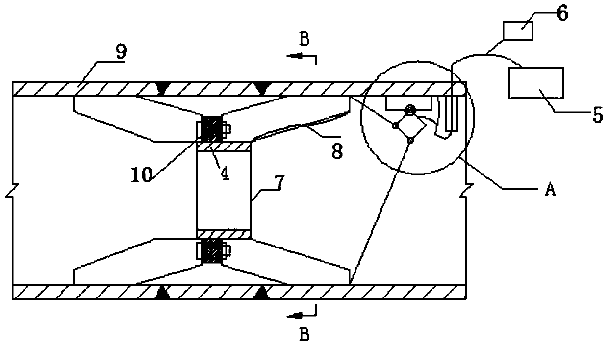 Flowing form observation device and method for concrete pumping in arch bridge pipe