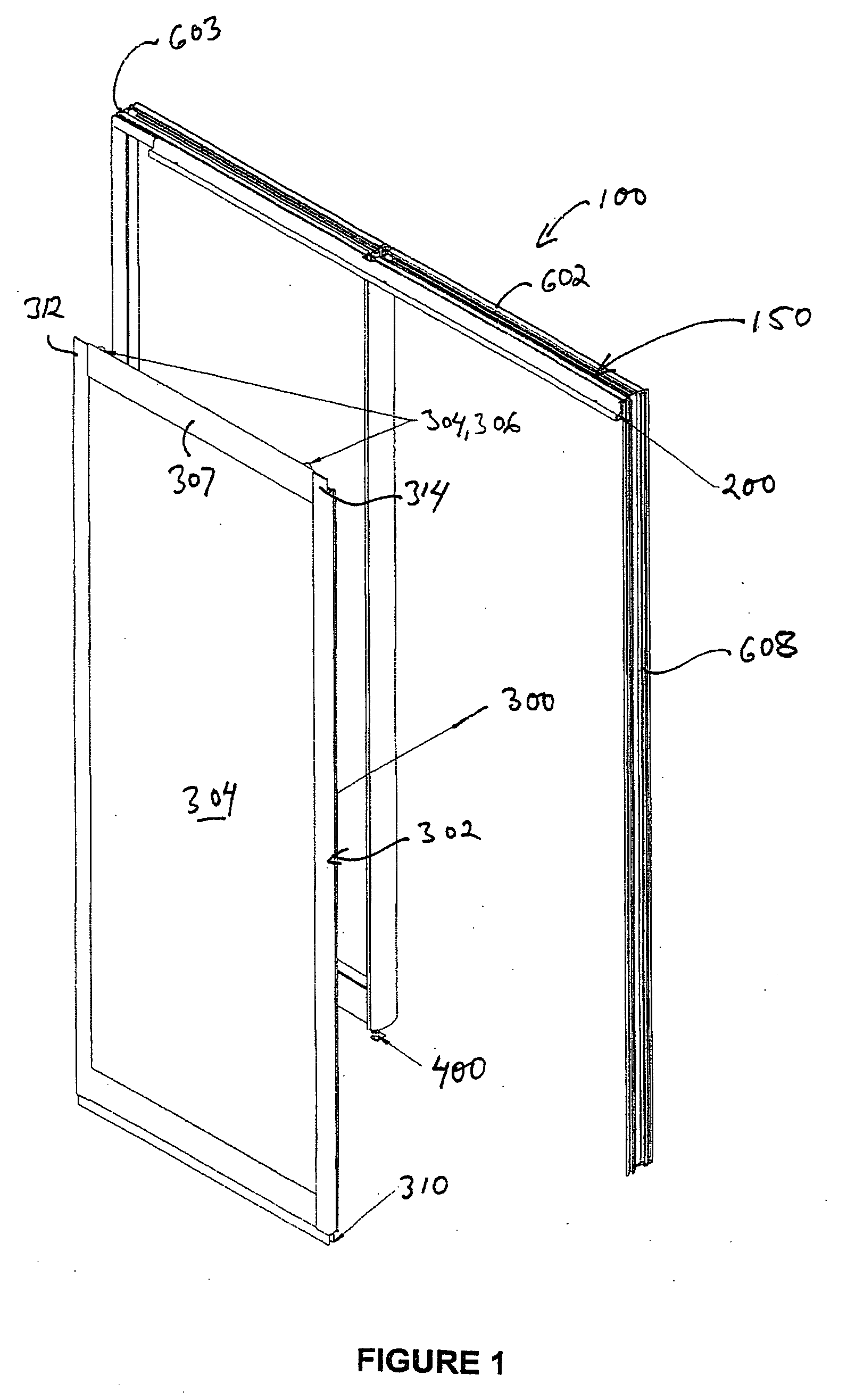 Integrated sliding door/panel system