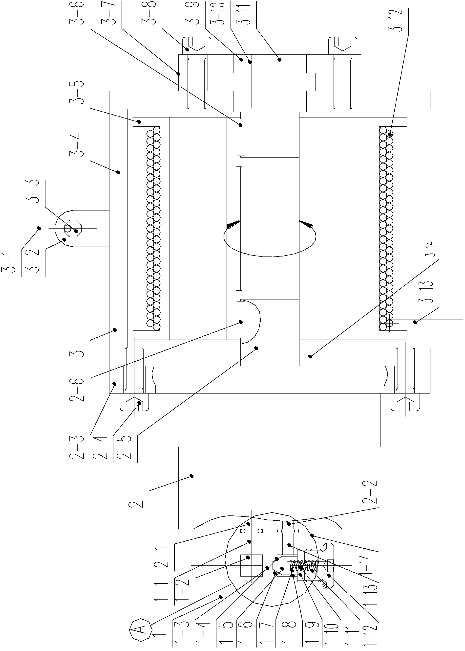 A hydraulic descender